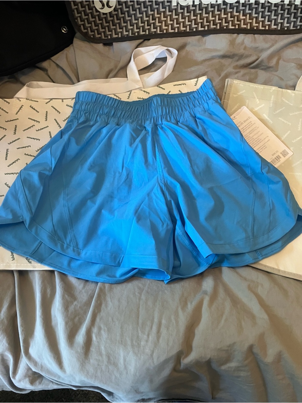 NWT Lululemon Track That High-Rise Short 5" *Lined, Sz 6, Ocean Wave